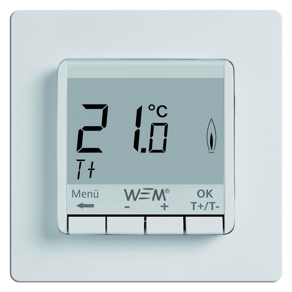 Raumthermostat nicht programmierbar für WEM Flächenheizung und Kühlung, Wandheizung und Deckenkühlung