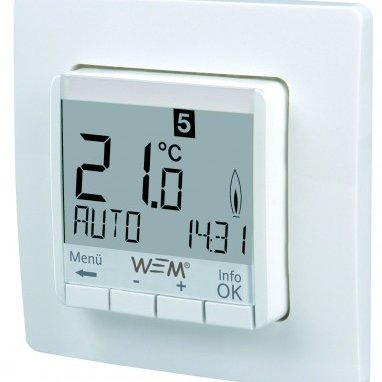 Raumthermostat programmierbar für WEM Flächenheizung und Kühlung, Wandheizung und Deckenkühlung
